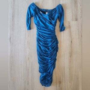 Laura Byrnes | Ruched Monica Wiggle Dress